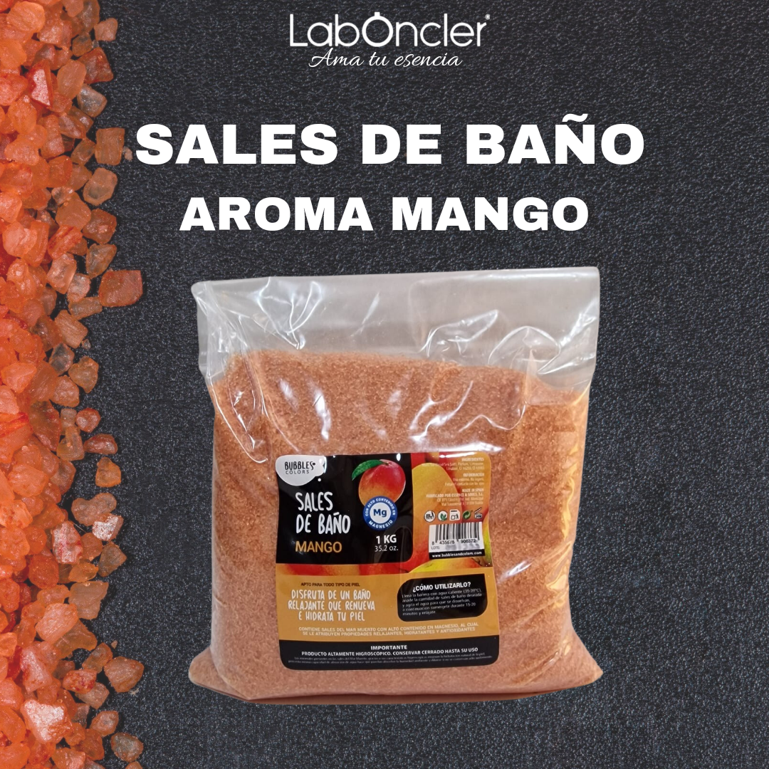 Sales de Baño ricas en Magnesio - Aroma MANGO