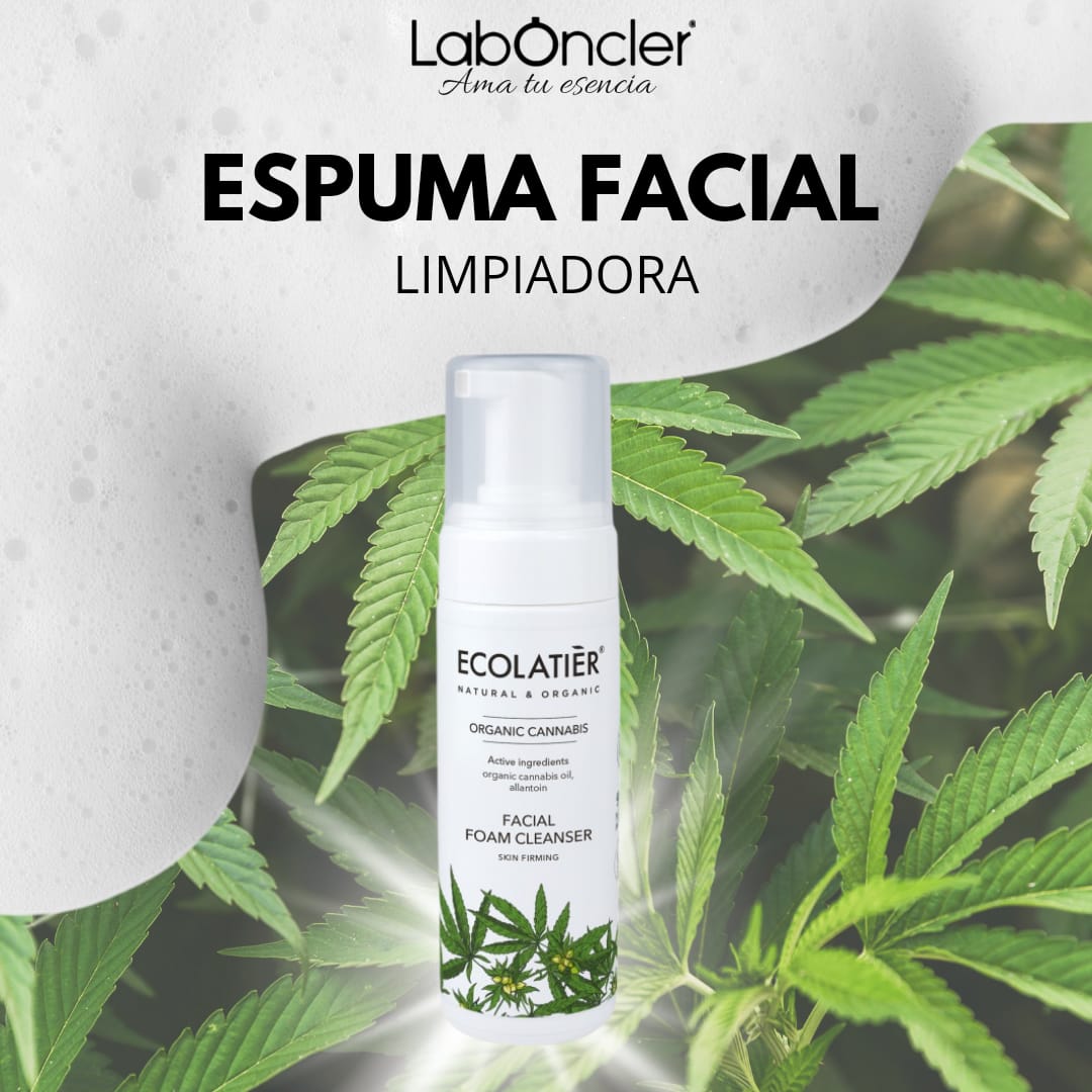 ECOLATIER Espuma Limpiadora Facial Reafirmante Cannabis Ecológico