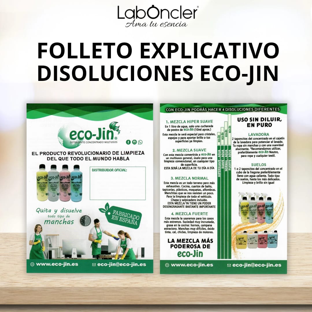 FOLLETO EXPLICATIVO DISOLUCIONES ECO-JIN
