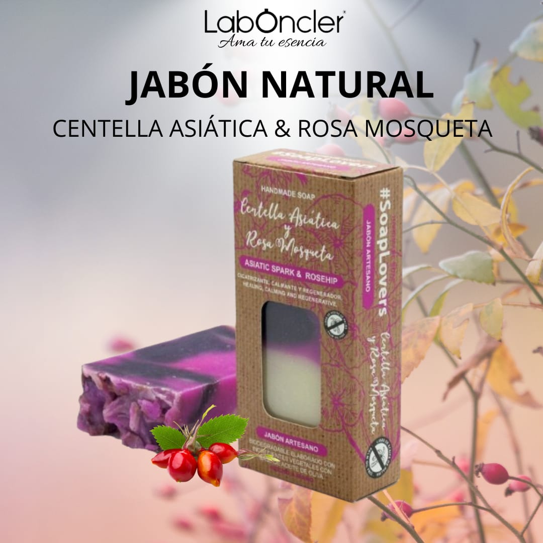 JABÓN Natural de Rosa Mosqueta y Centella Asiática