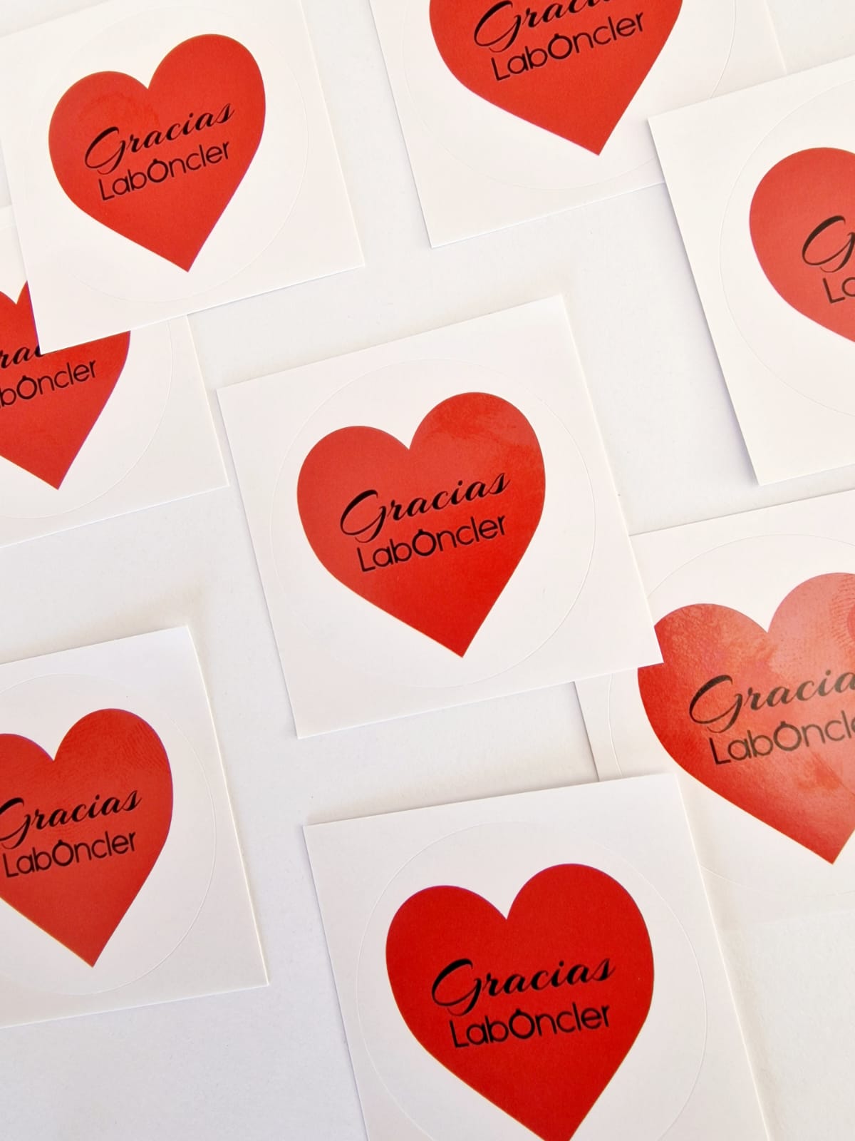 Pegatina Agradecimiento Corazón