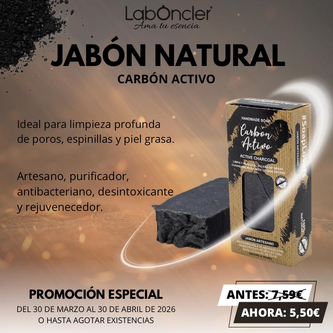 JABÓN Natural de Carbón Activo