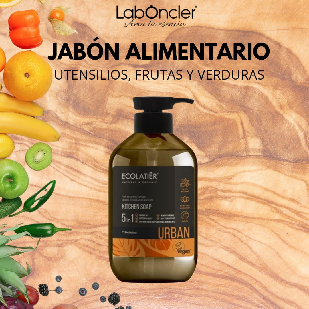 ECOLATIER Jabón Líquido de Cocina Clementina