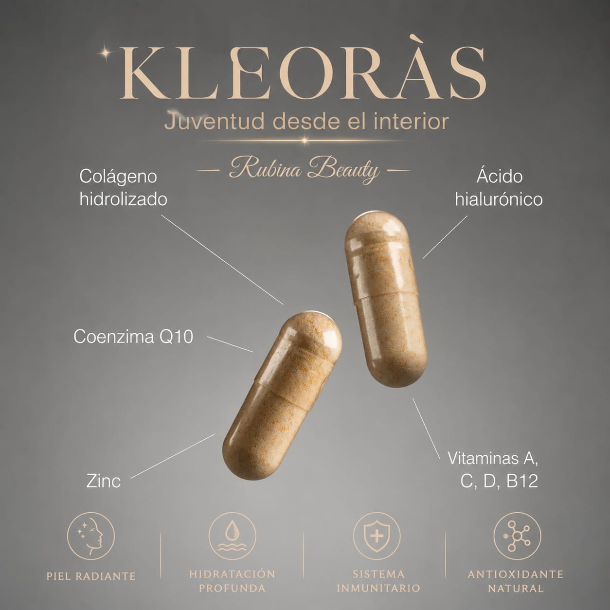 KLEORÀS - Ácido Hialurónico, colágeno y vitamina C