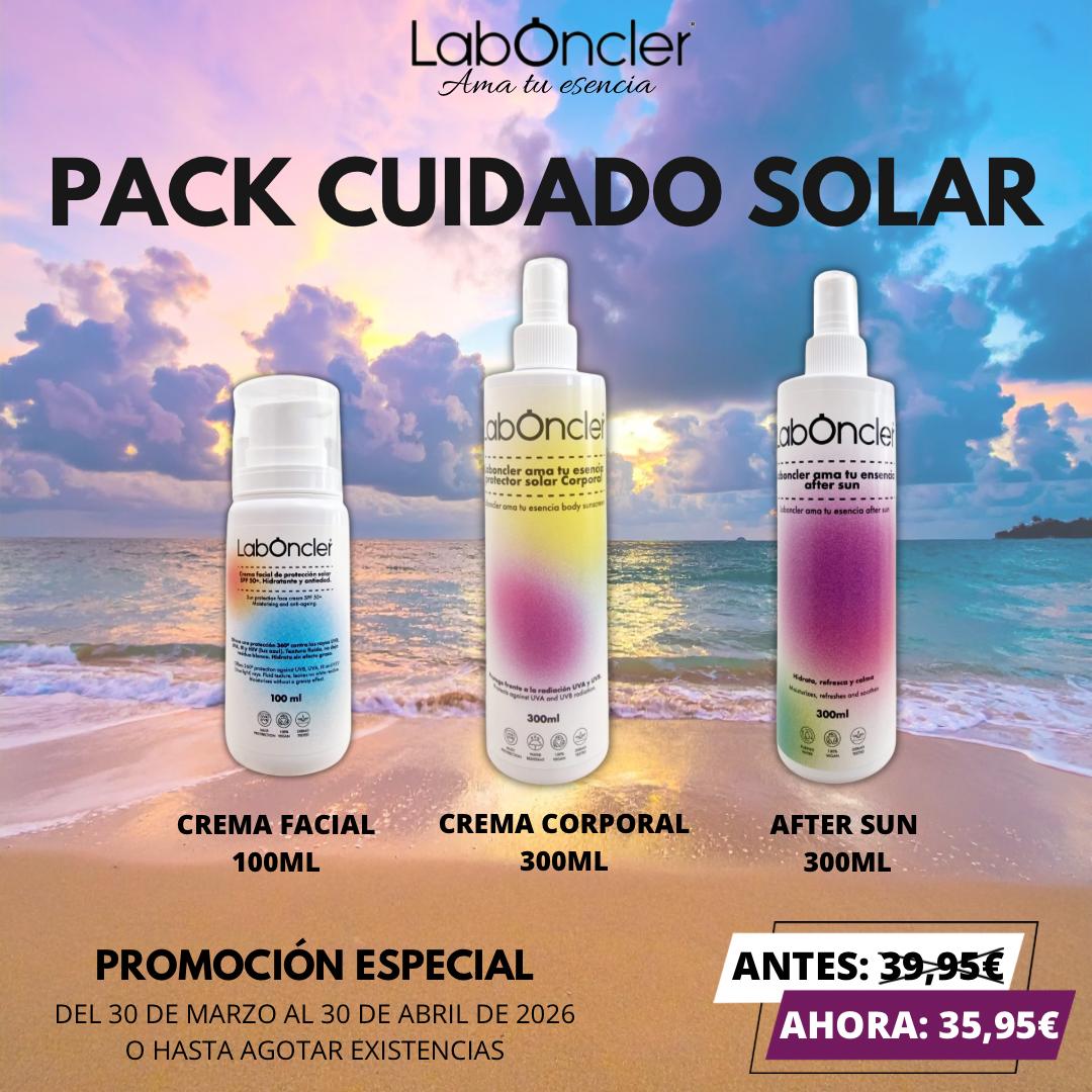 Pack Cuidado Solar CREMA FACIAL 100ml + CREMA CORPORAL 300ml + AFTER SUN 300ml