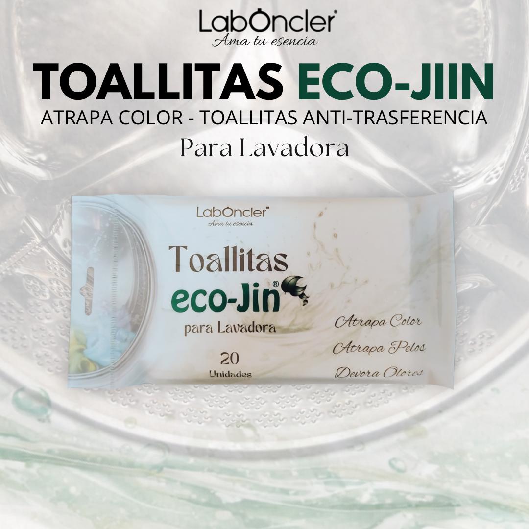Toallitas Eco-Jin — Atrapa Color para Lavadora 20 Unidades · Fibras 100% Naturales