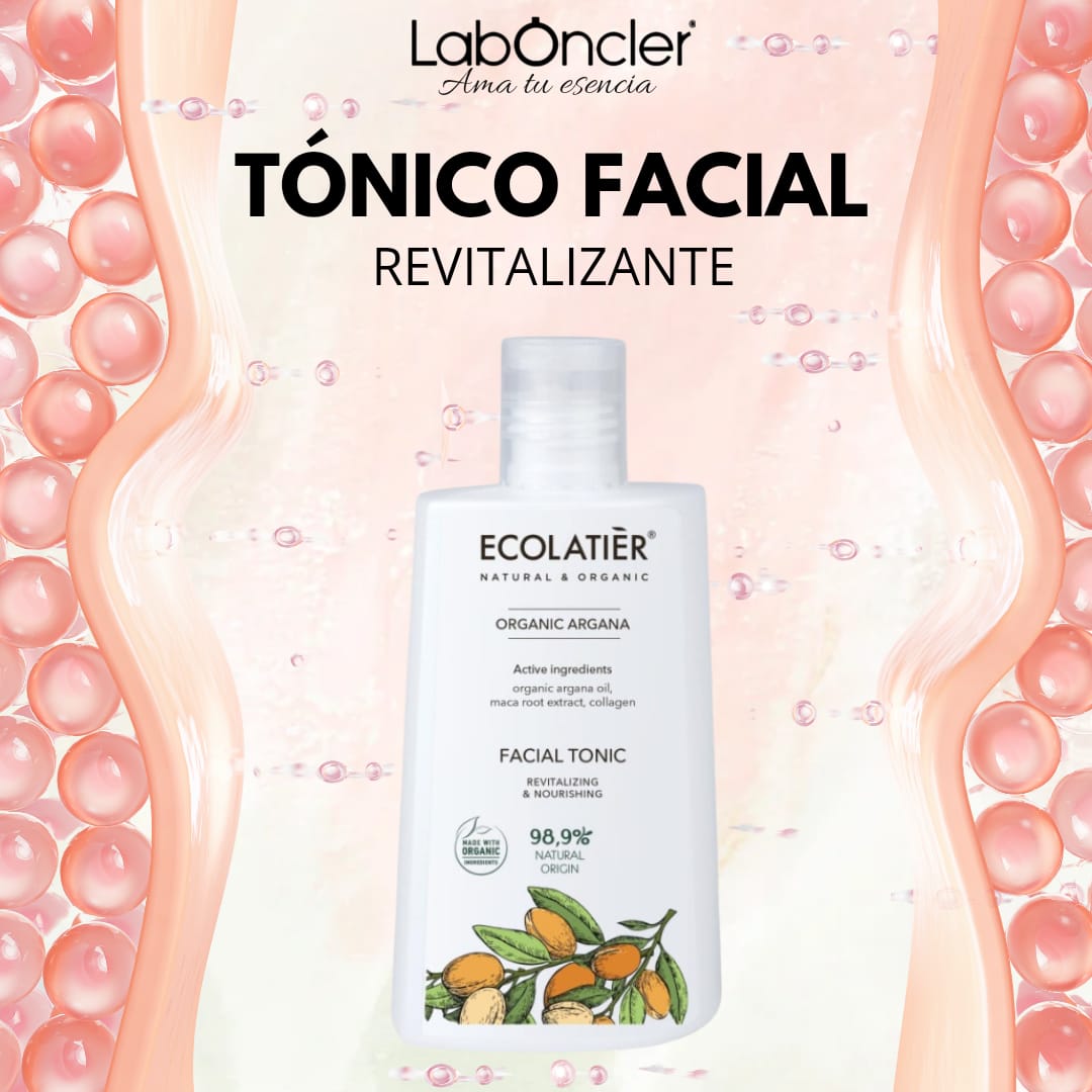 ECOLATIER Tónico Facial Revitalizante y Nutritivo Argán Ecológico