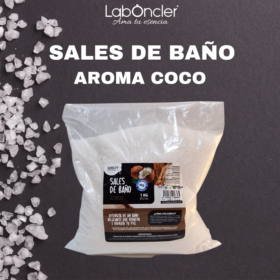 Sales de Baño ricas en Magnesio - Aroma COCO