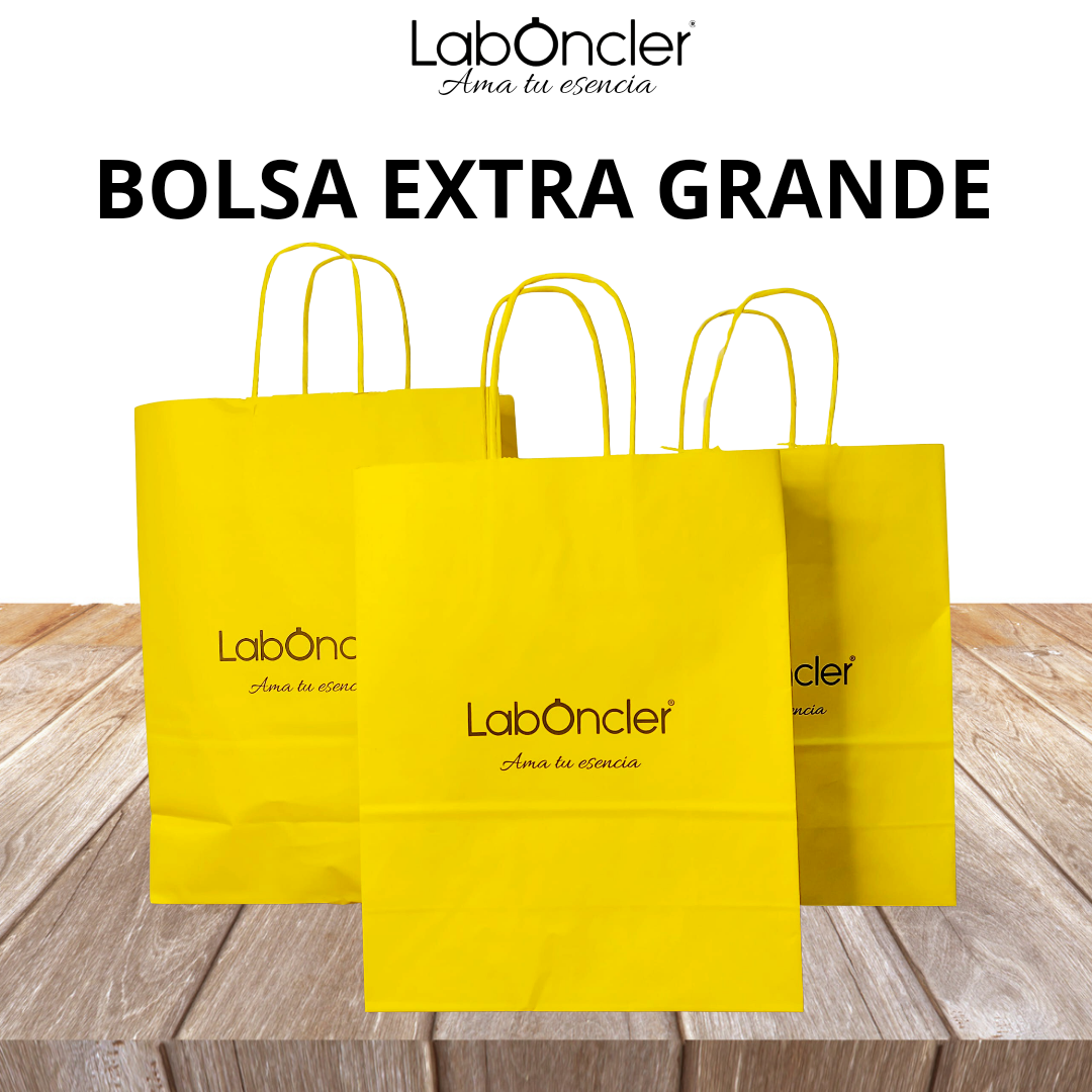 Bolsa de Papel EXTRA-GRANDE Laboncler Amarilla