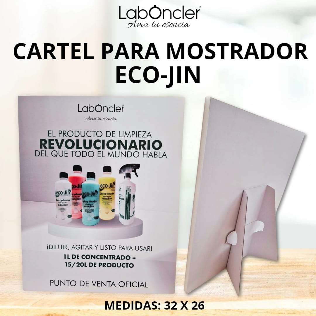 CARTEL PARA MOSTRADOR ECO-JIN