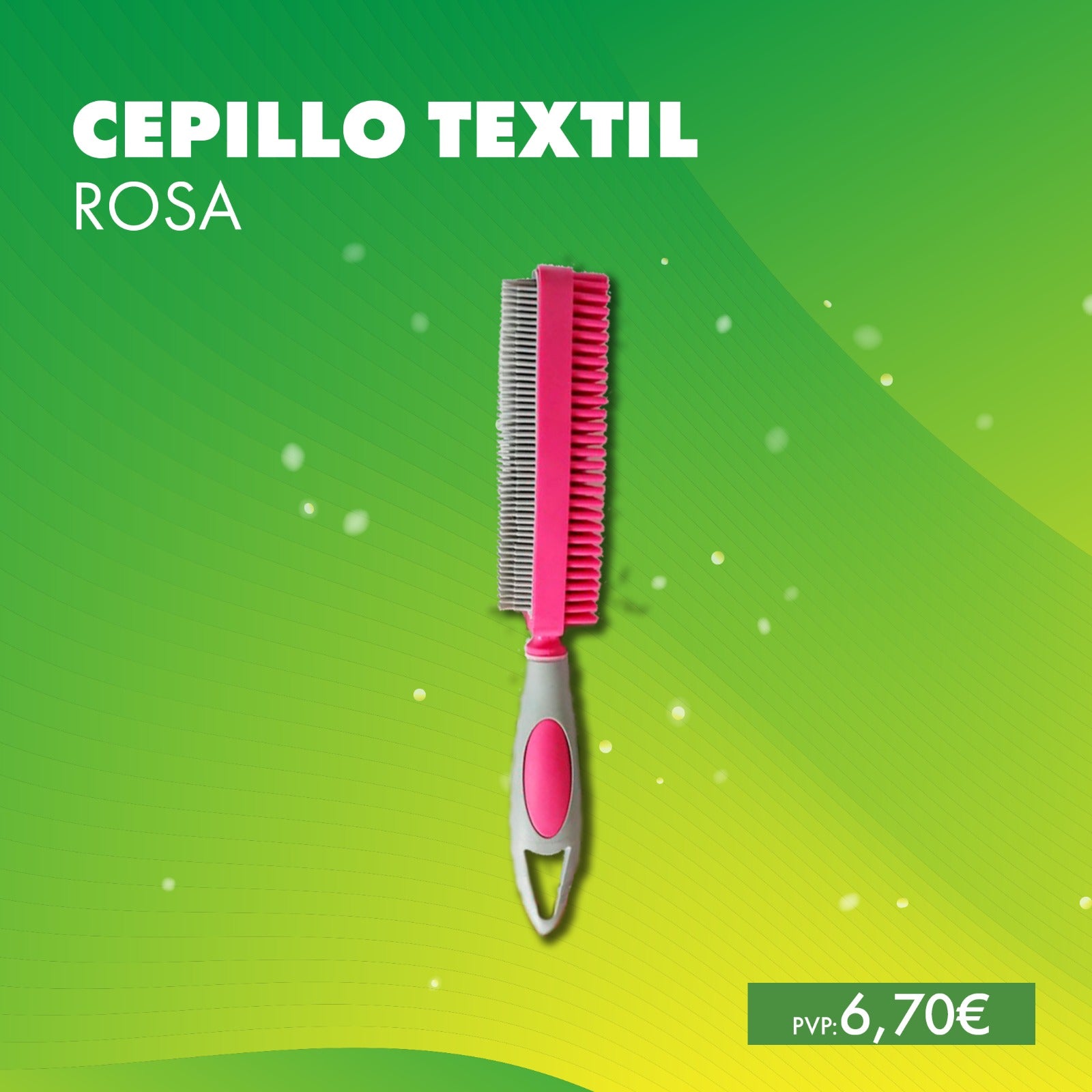 Cepillo Textiles Rosa