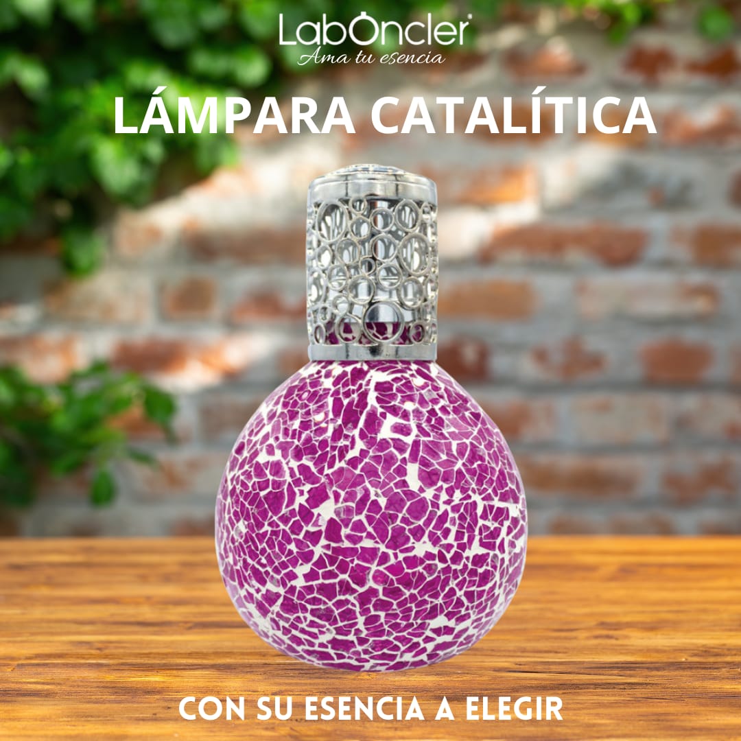 Lámpara Catalítica FUCSIA 200ml+Esencia 200ml