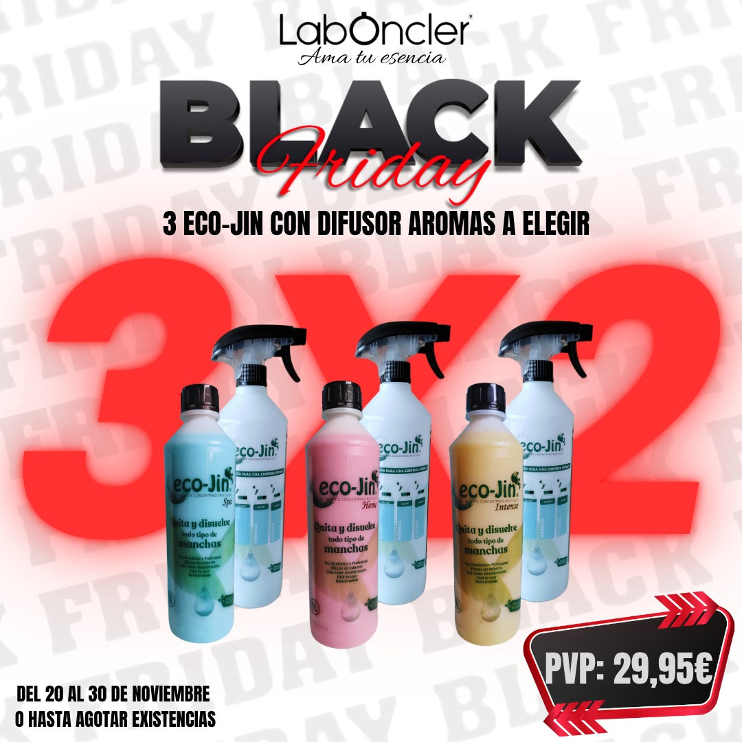 OFERTA ESPECIAL  BLACK FRIDAY 3×2 – ECO-JIN 1 LITRO + VAPORIZADOR