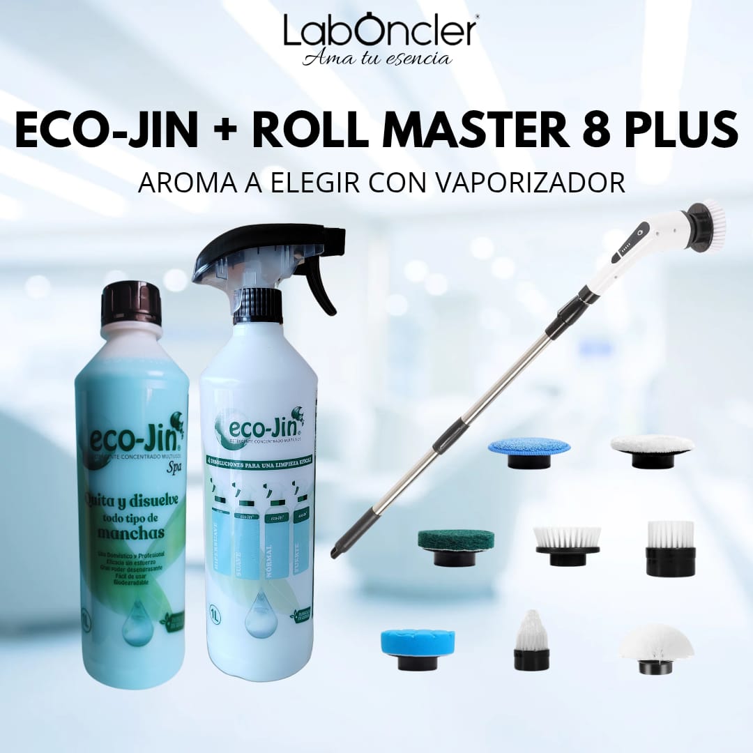 CEPILLO ELÉCTRICO ROLL MASTER 8 PLUS+ECO-JIN A ELEGIR CON DIFUSOR