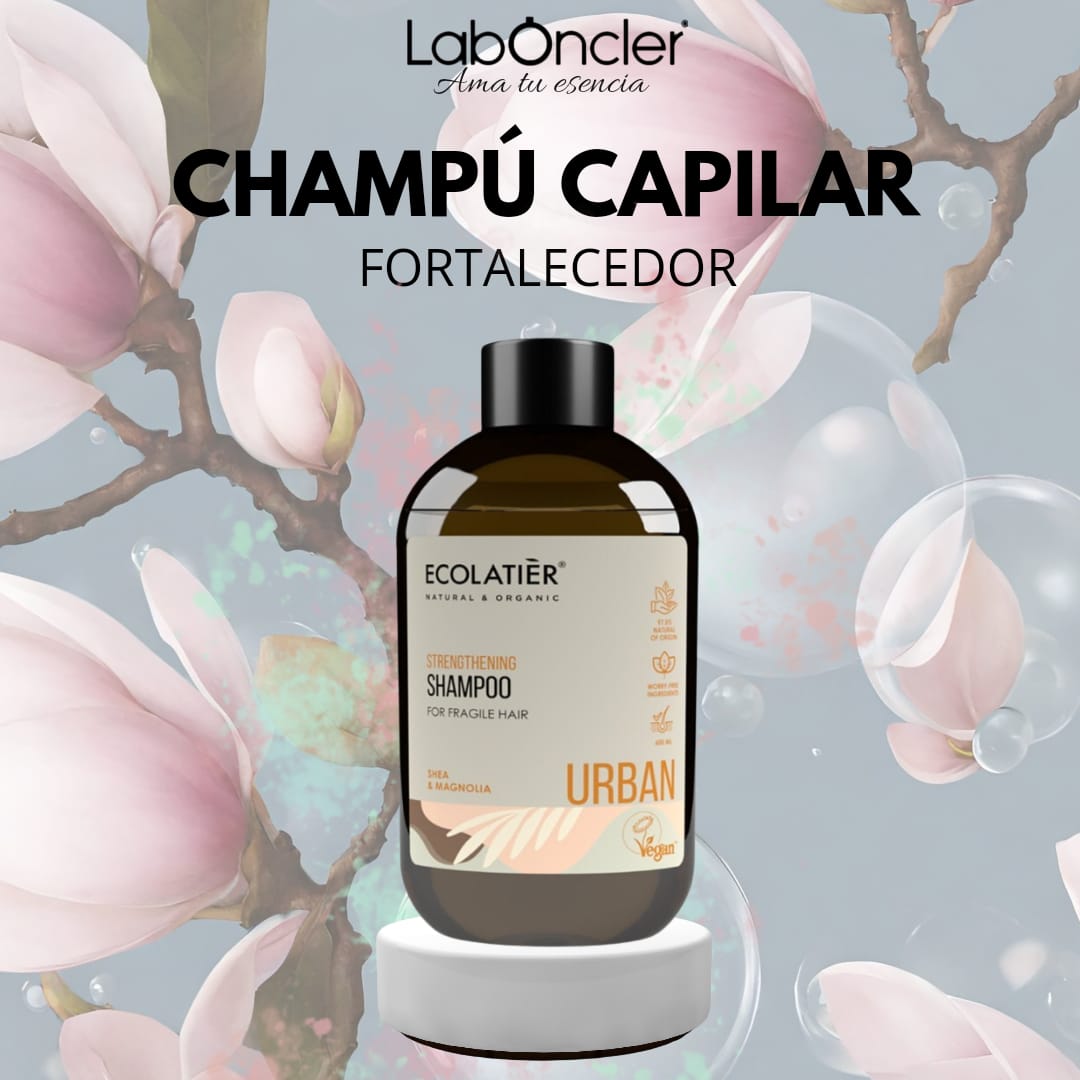 ECOLATIER Champú Fortalecedor Cabello Frágil, Karité y Magnolia