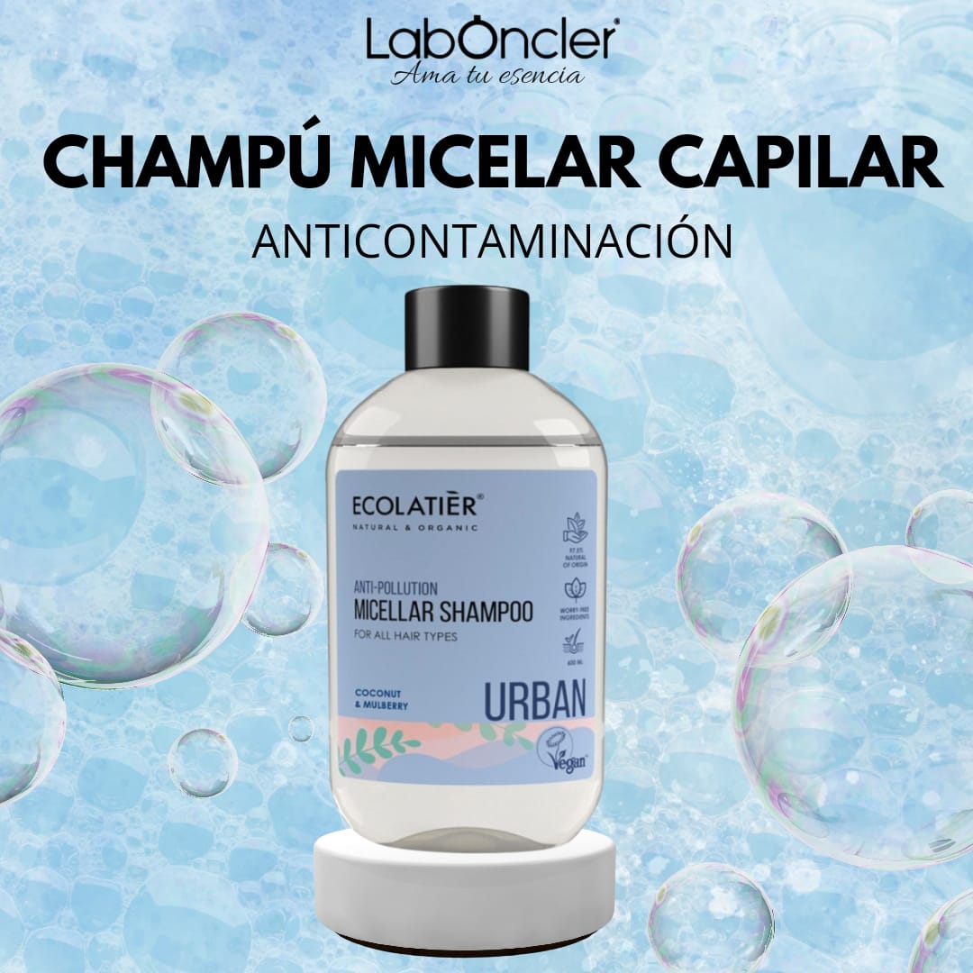 ECOLATIER Champú Micelar Antipolución para Todo Tipo de Cabello