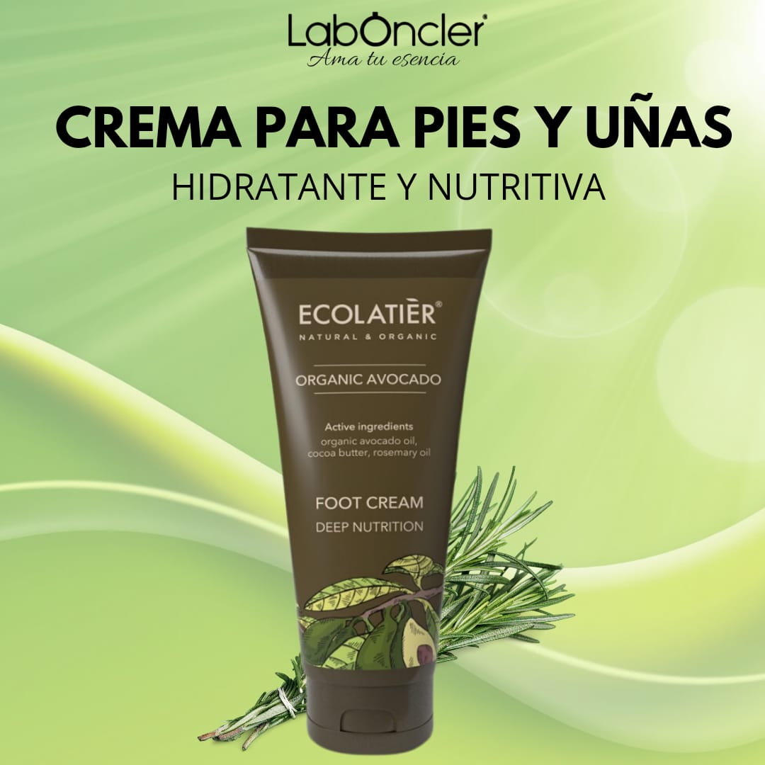 ECOLATIER Crema de Pies Nutrición Profunda Aguacate Ecológico