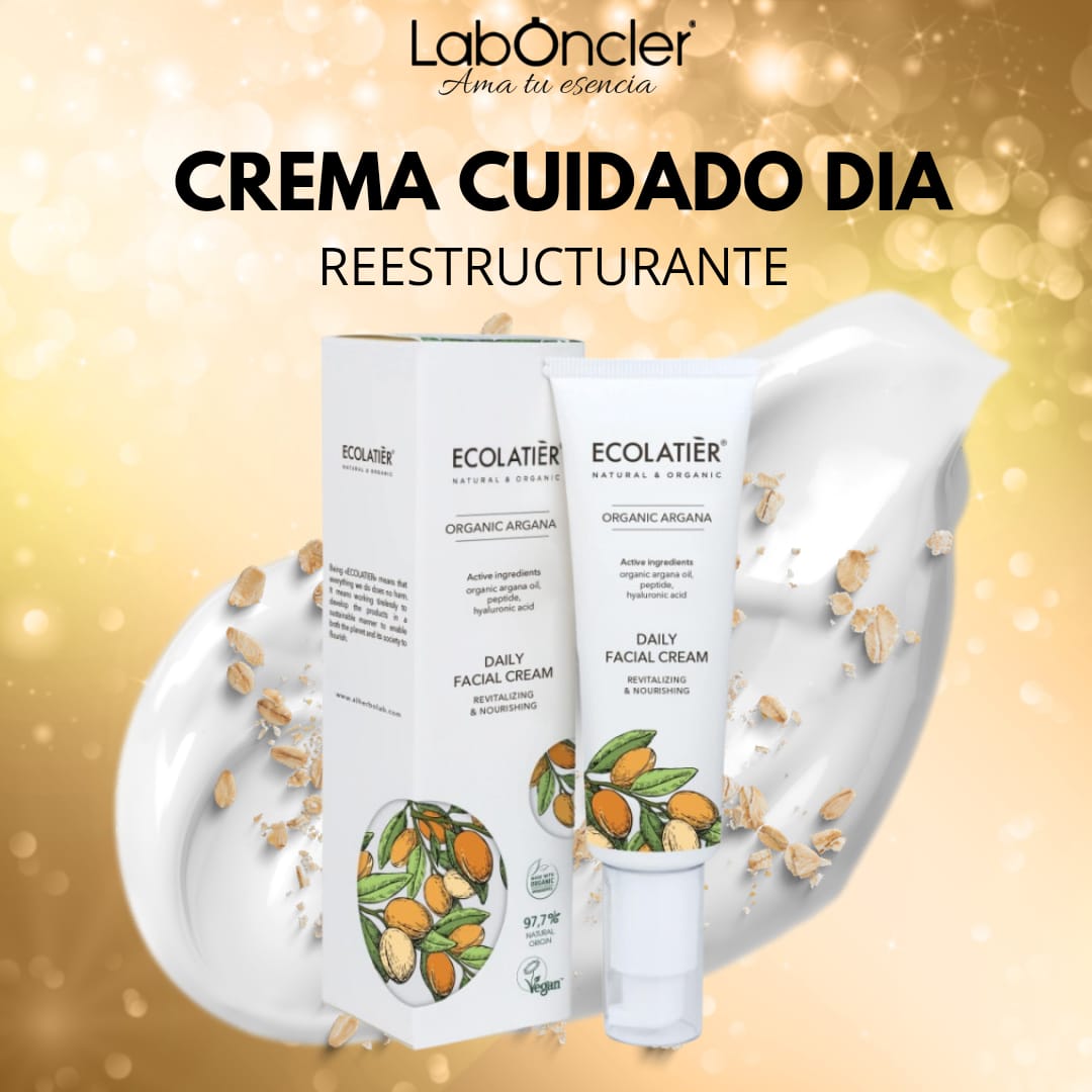 ECOLATIER Crema Facial de Día Revitalizante y Nutritiva Argán Ecológico