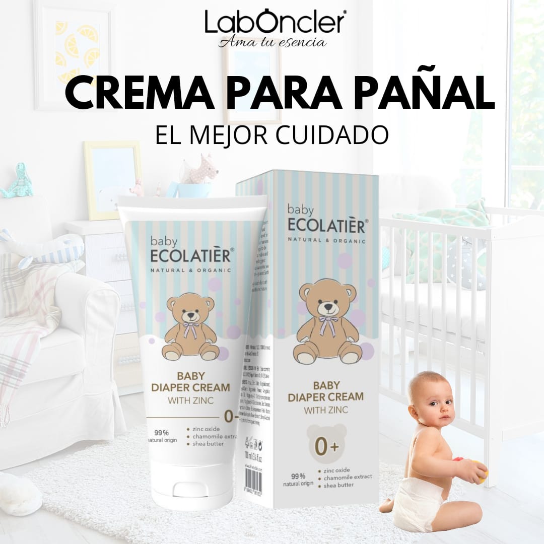 ECOLATIER Crema para el Pañal del Bebé con Zinc