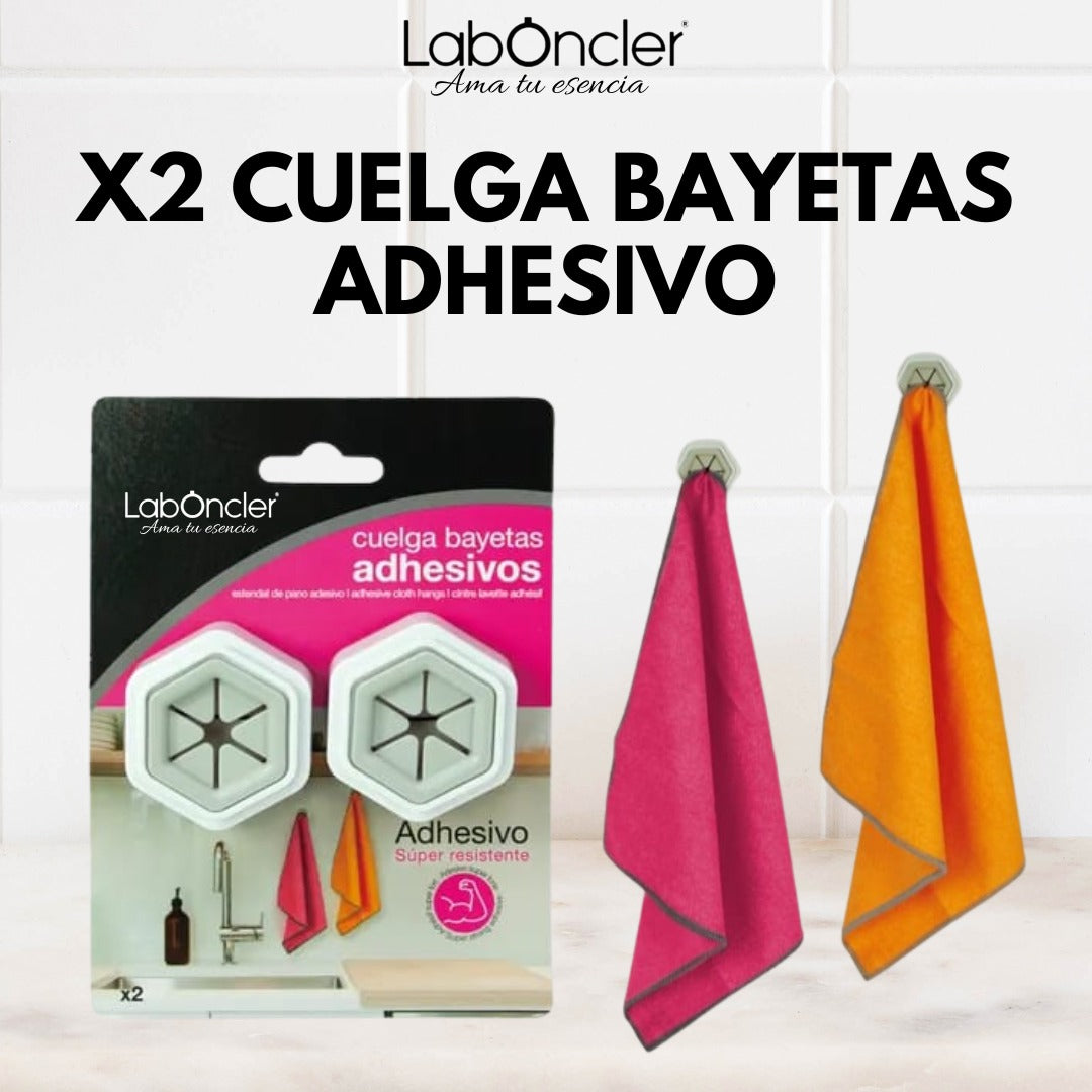 CUELGA BAYETAS ADHESIVO