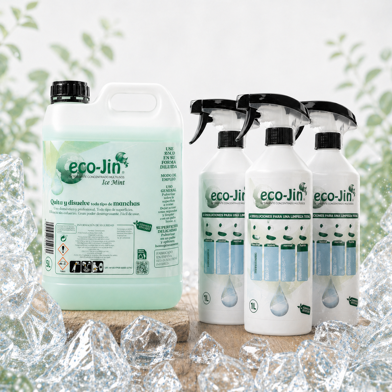 Bidón eco-Jin ICE MINT 5L + 3 VAPORIZADORES