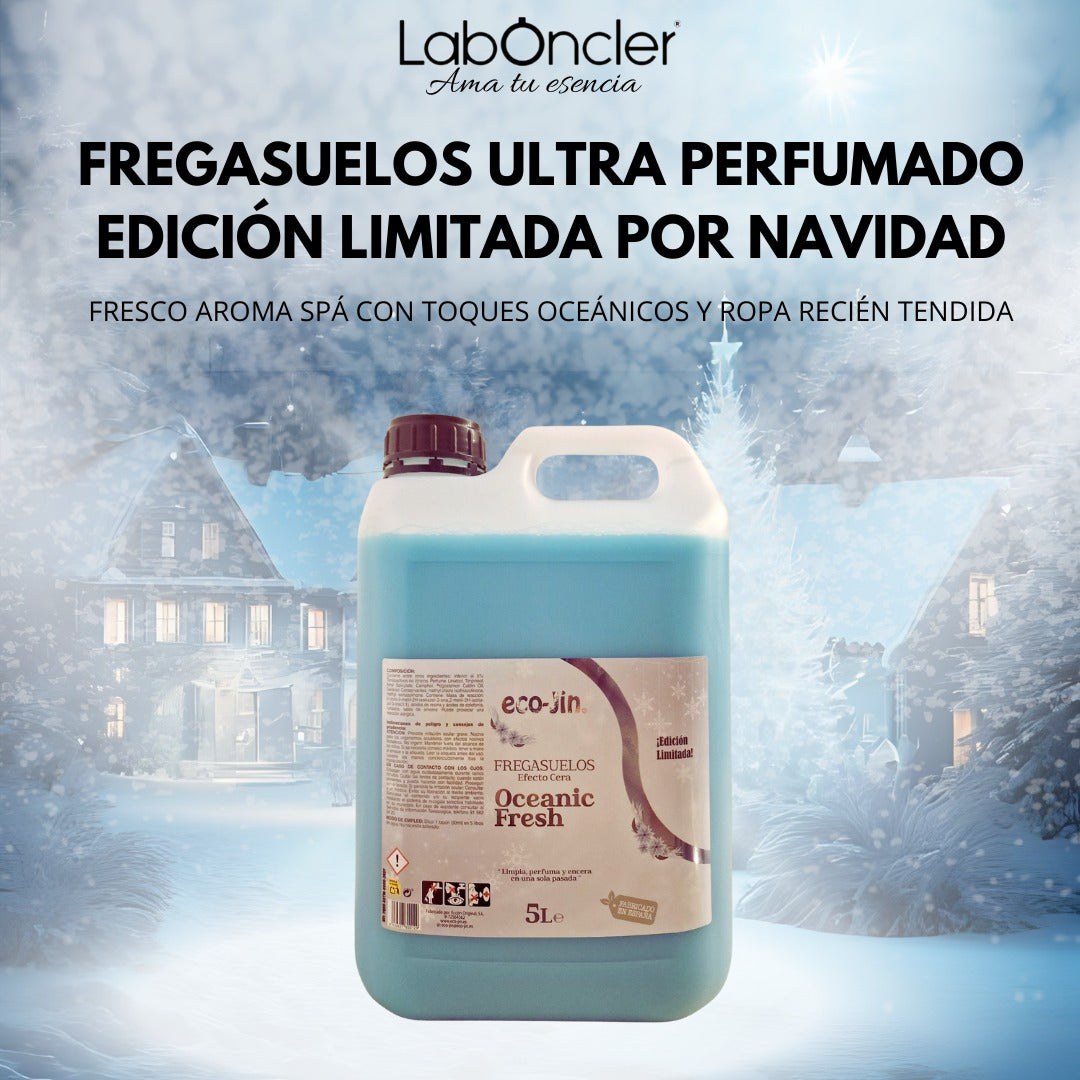 **EDICIÓN LIMITADA POR NAVIDAD** FREGASUELOS ULTRAPERFUMADO AROMA SPA CON TOQUES OCEÁNICOS Y ROPA RECIÉN TENDIDA