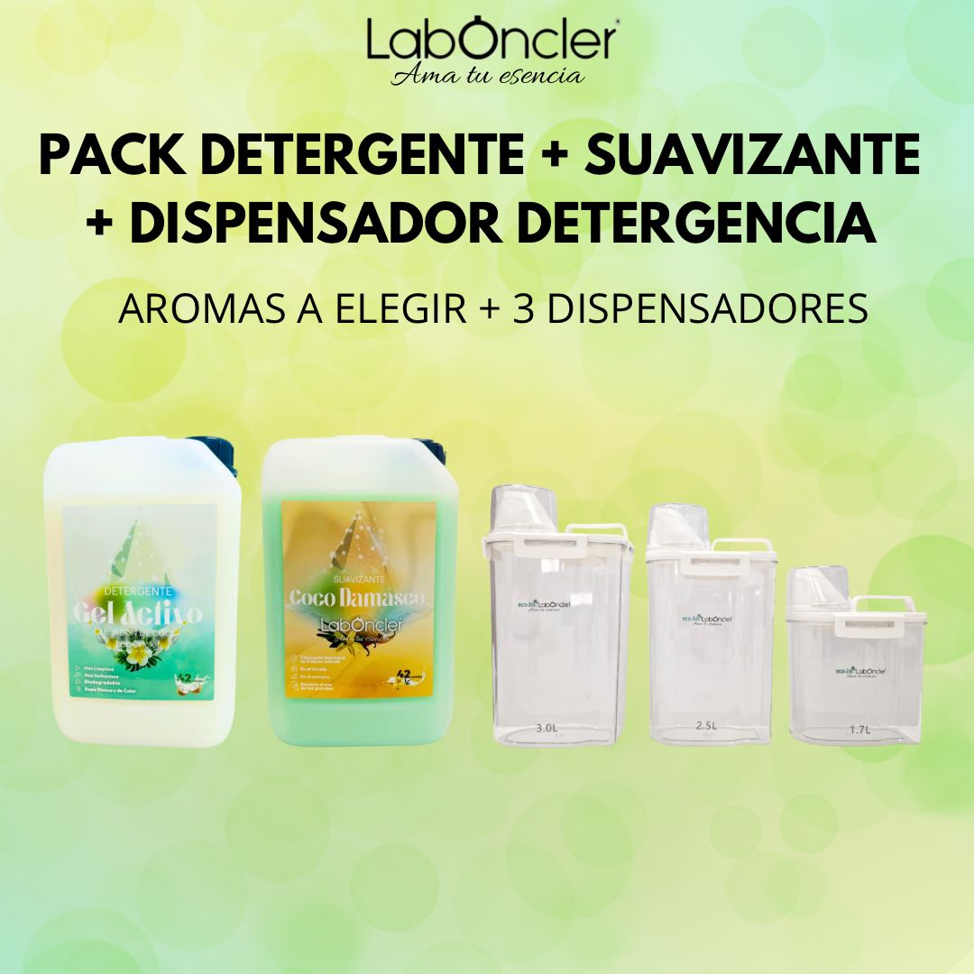 ¡¡NOVEDAD!! - PACK DETERGENTE + SUAVIZANTE + DISPENSADOR DETERGENCIA