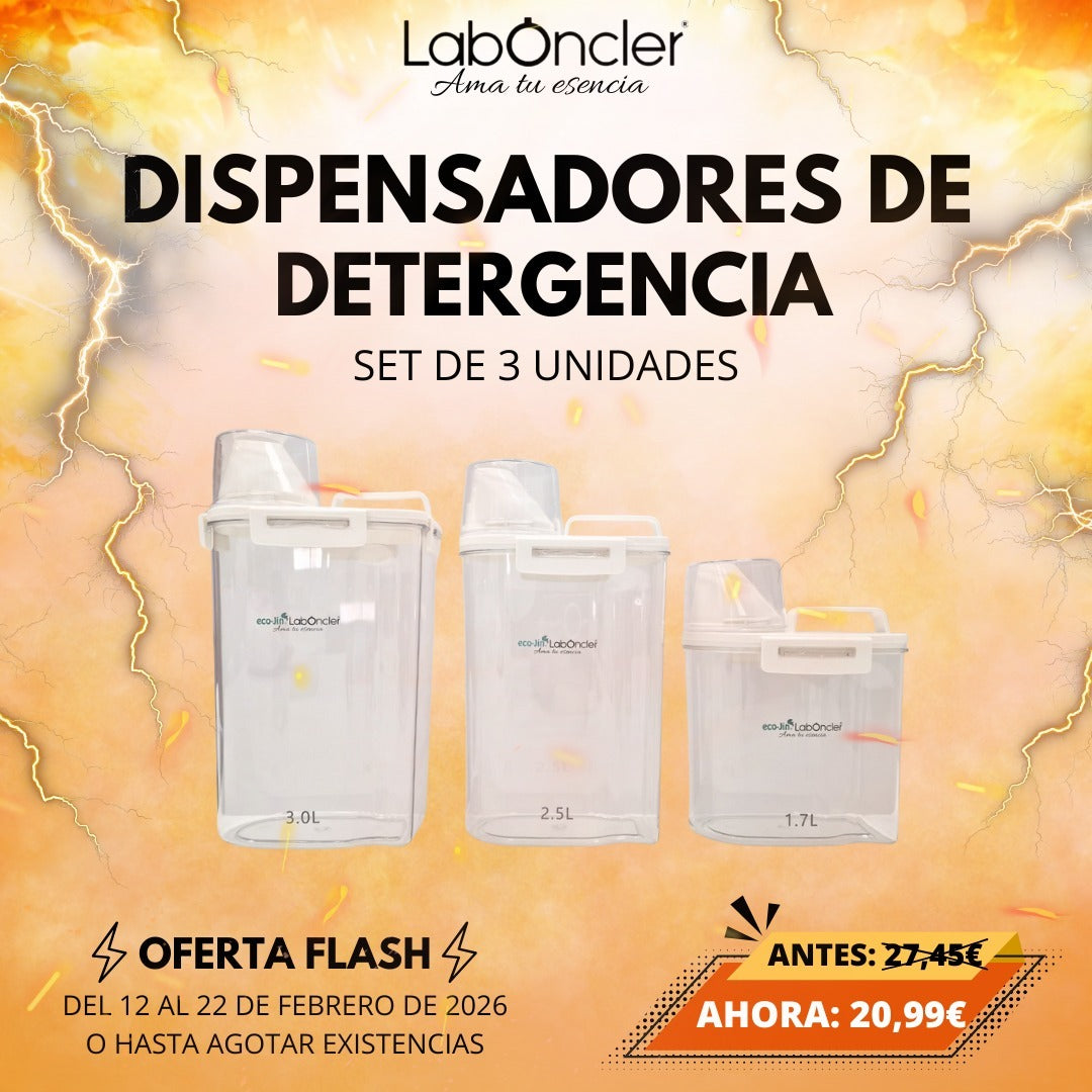 OFERTA DISPENSADORES DE DETERGENCIA SET DE 3 UNIDADES