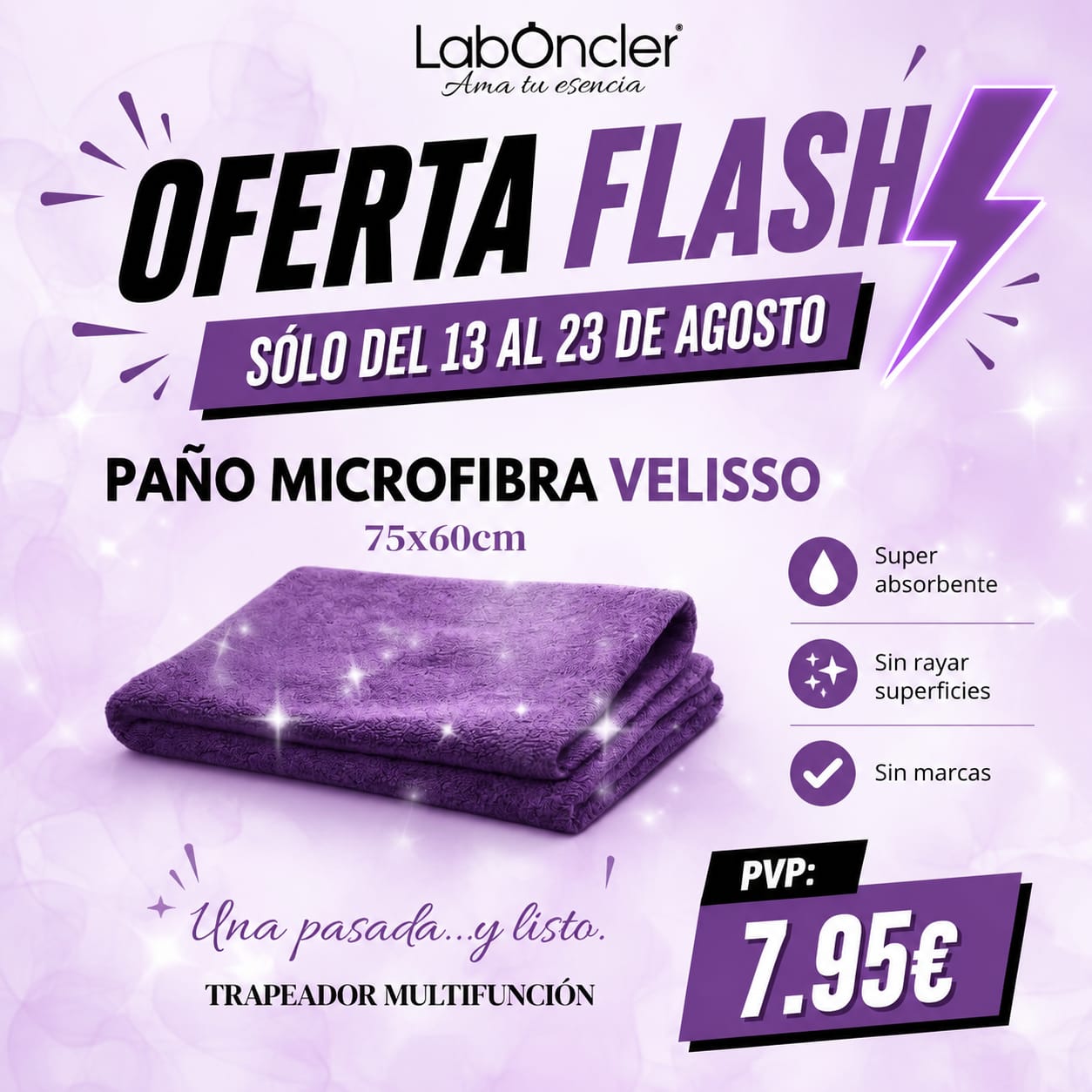OFERTA FLASH: Velisso — Trapeador Multifunción 75x60cm